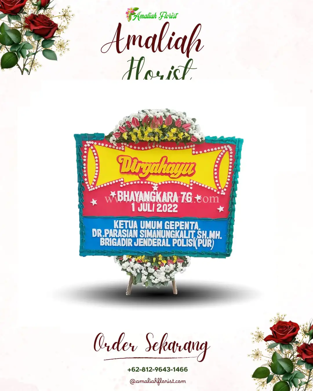 Papan Bunga HUT Ulang Tahun Punggul